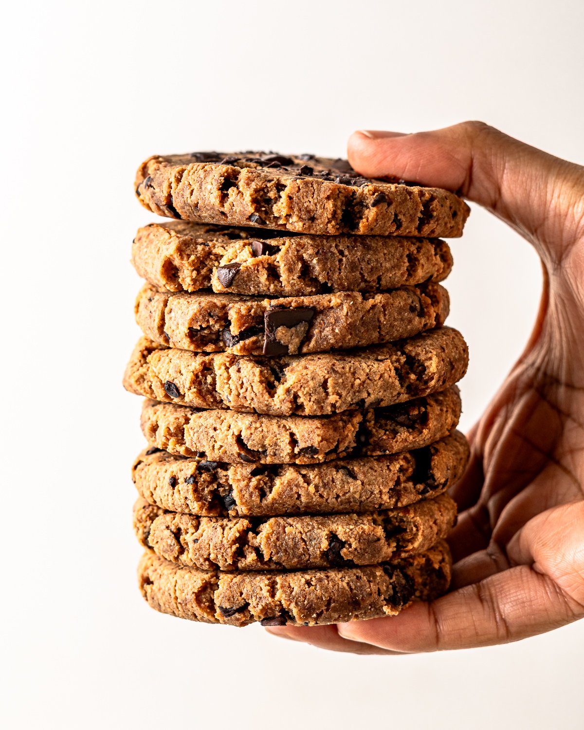 almond pulp chocolate chunk cookies